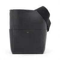 セリーヌ ラゲージ ナノショッパー レザー 2WAYハンドバッグ グレー A