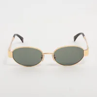 セリーヌ トリオンフ CL40235U GP×レジン サングラス ブラウン×ゴールド