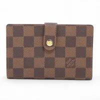 ヴィトン ダミエ ポルトモネビエヴィエノワ N61664 コンパクトウォレット ブラウン