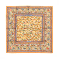 エルメス カレ90 VOYAGE EN ETOFFES 世界の布地を巡る旅 シルク