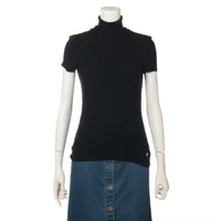 シャネル ココボタン カシミヤ 半袖ニット 09A 38 ブラック