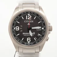 シチズン プロマスター TI ソーラー 黒文字盤