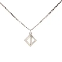 ディオール CDダイヤモンド 925 ネックレス シルバー