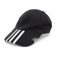 バレンシアガ×アディダス 712160 コットン キャップ M ブラック×ホワイト