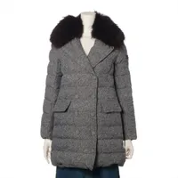 タトラス ナイロン ダウンジャケット 02 グレー×ブラウン