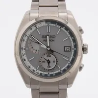 セイコー アストロン SBXY009 TI ソーラー シルバー文字盤 Aランクの