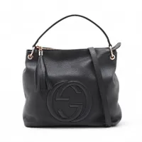 グッチ GGキャンバス キャンバス×レザー チェーンショルダーバッグ