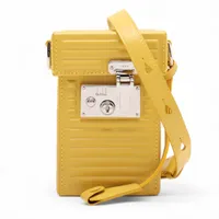 ダンヒル GTロックバッグ レザー ショルダーバッグ イエロー