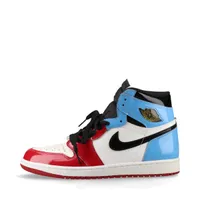 ナイキ レザー ハイカットスニーカー 28cm ベージュ×ホワイト Aランク