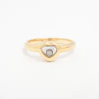 ショパール ハッピーダイヤモンド ハート ダイヤ 750(YG)