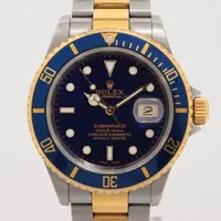 ロレックス サブマリーナーデイト 16613 SS×YG AT 青文字盤