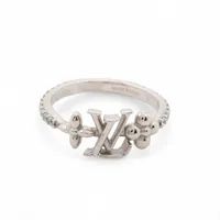 ルイ・ヴィトン リング LVアイコニック GP×ラインストーン リング