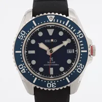 セイコー プロスペックス SBDJ055 SS ソーラー 青文字盤