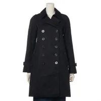 アクアスキュータム コットン トレンチコート 4 ブラック