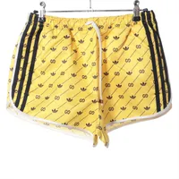 グッチ インターロッキングG ポリエステル ショートパンツ S イエロー