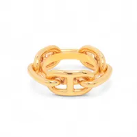 エルメス ルカデ シェーヌダンクル GP スカーフリング ゴールド A