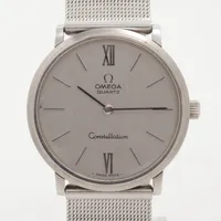 オメガ コンステレーション SS×社外SS QZ シルバー文字盤