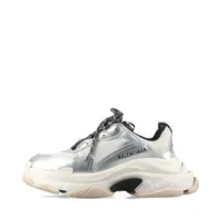 バレンシアガ トリプルS メッシュ スニーカー 26cm シルバー