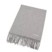 エルメス カシミヤ マフラー ベージュ×オレンジ ABランクの買取参考