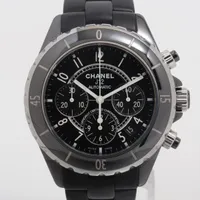シャネル J12 クロノグラフ H0940 CE×SS AT 黒文字盤