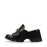 グッチ ホースビット スエード ローファー 36 ブラック ABランクの