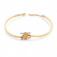 セリーヌ トリオンフ レザー カチューシャ ブラウン ABランクの買取