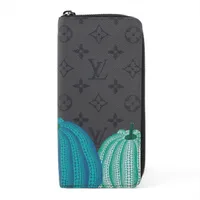 ヴィトン モノグラムエクリプス LV × YK ジッピーウォレットヴェルティカル M81971 ラウンドジップウォレット ブラック