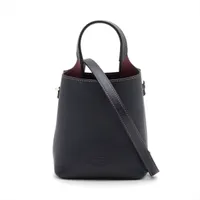 トッズ マイクロ Tタイムレス レザー 2WAYハンドバッグ ネイビー