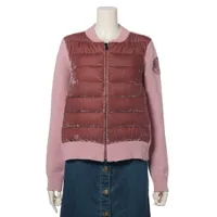 モンクレール MAGLIONE ウール ダウンジャケット 17年 XS ピンク