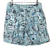 エルメス ナイロン 水着 M ブルー