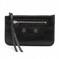 バレンシアガ エブリデイ 593813 クロコ型押し コンパクトウォレット