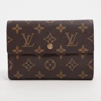 【美品】ルイヴィトン ポルトトレゾール エテュイ パピエ モノグラム LOUIS VUITTON ルイヴィトン 三つ折り財布 ポルト トレゾール エテュイ