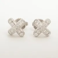 ティファニー クロスステッチ ダイヤ Pt950