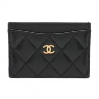 シャネル チョコバー パテントレザー ポーチ コスメポーチ ブラック