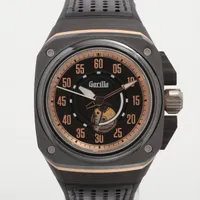ゴリラウォッチ ファストバック Ti×CE×ラバー AT 黒文字盤