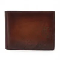 ベルルッティ カリグラフィ レザー コンパクトウォレット ブラウン