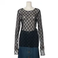 グッチ GG 素材不明 ブラウス M ブラック