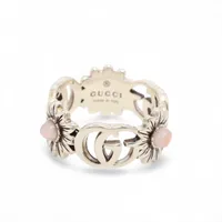 グッチ ダブルG フラワー 925 リング 9 シルバー