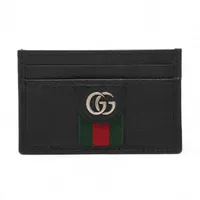 グッチ GGマーモント レザー カードケース ブラック
