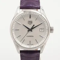 タグホイヤー カレラ WBK1311 SS×革 QZ シェル文字盤 RTS6310