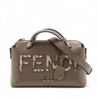 フェンディ バイザウェイ ミディアム レザー 2WAYハンドバッグ ブラウン