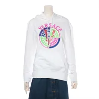 ヴェルサーチ コットン パーカー 36 ホワイト