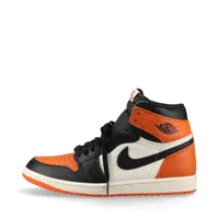 ナイキ AIR JORDAN 1 RETRO HIGH OG レザー ハイカットスニーカー 25SS 26.5cm オレンジ