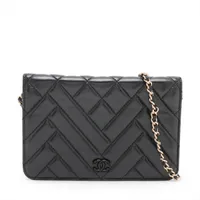 シャネル ココマーク キャビアスキン リュック べっ甲 ブラック