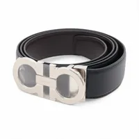 フェラガモ ダブルガンチーニ GP×革 ベルト ブラック×ブラウン