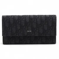 ディオール オブリーク キャンバス ロングウォレット ブラック