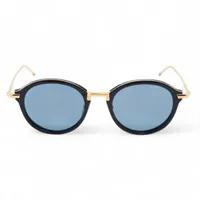 トムブラウン TB-011F-T-46 GP×プラスチック サングラス ブラック×ゴールド