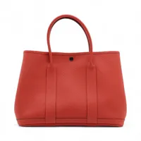 エルメス ガーデンパーティ36 PM カントリー ルージュピマン シルバー金具