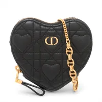 クリスチャンディオール カナージュ ハート レザー チェーンショルダー