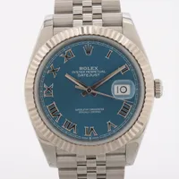 ロレックス デイトジャスト41 126334 SS×WG AT アズーロ ブルー文字盤